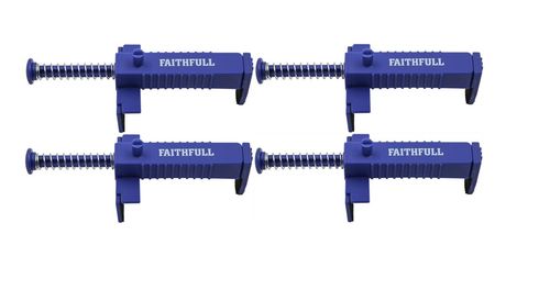 Faithfull Brick Block String Line Spring Loaded Clamp Runner 9-12cm FAILBRUN — image 1