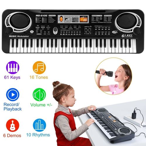 61 Key Electric Digital Piano Musical Beginner Electronic Keyboard Instrument UK — image 11