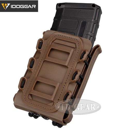 IDOGEAR 5.56 Mag Pouch MOLLE Pouch 9mm Mag Carrier Mag Holder Airsoft Fastmag BK
