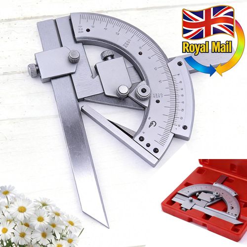 0-320° Universal Bevel Protractor Stainless Steel Angle Finder Ruler - Measuring — image 1