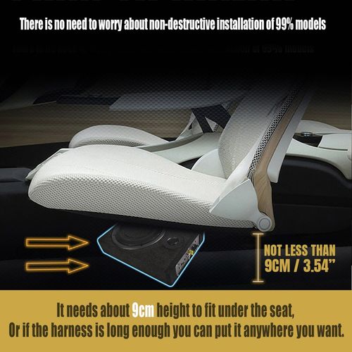 12V 8" 800W Car Subwoofer Active Underseat Bass Box Audio Sub Speaker Amplifier* — image 6