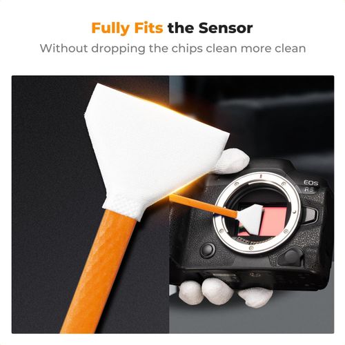 K&F CONCEPT 24mm Full Frame Sensor Cleaning Swab*6 + 20ml Sensor Cleaner DSLR — image 3