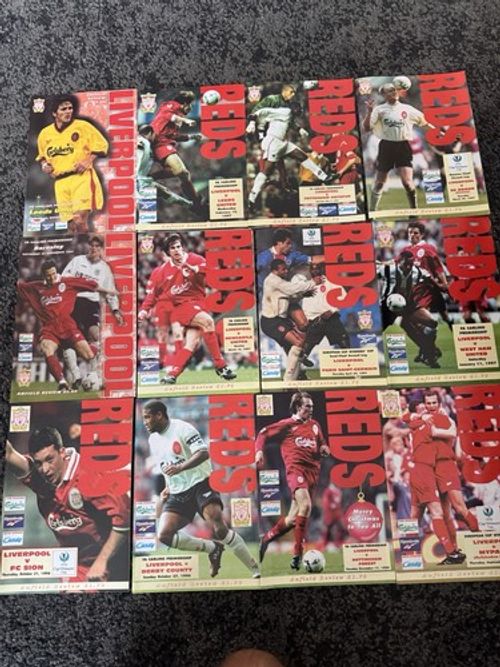 Liverpool FC 56 x Match Programmes 94 95 97 & 1998 See Photos Job Lot Bundle