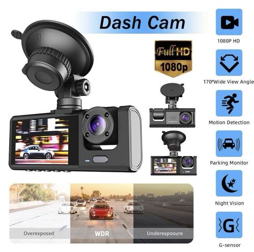 Dual Lens 1080P Car Dash Cam Recorder G Sensor DVR Front and Rear Camera Video — image 14