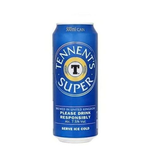 Tennents Super Strong Lager 7.5% Abv Beer 24 x 500ml Cans