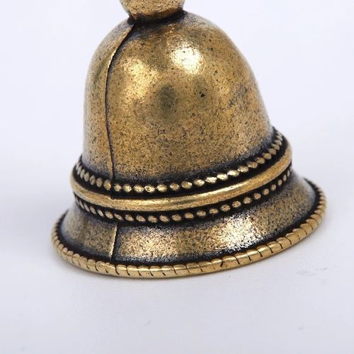 Brass Handle Loud Hand Bell Small Hand Bell for Weddings, School Classroom Game — image 6