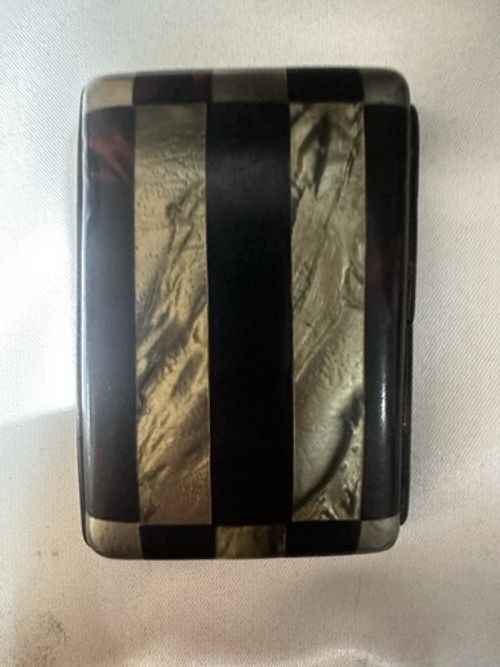 Art Deco Early 19th Century Depose Tortoise Shell Cigarette Case