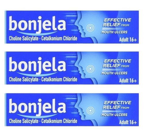 3x Bonjela 15g Mouth Ulcer Treatment Gel Sugar Free Fast Pain Relief 16+ — image 1