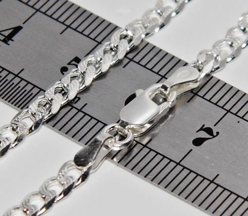 925 Sterling Silver 6 inch Curb Bracelet - Babies / Childs Solid Silver — image 5