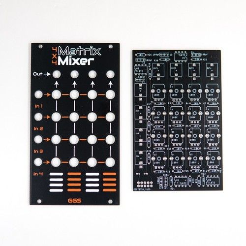 Matrix Mixer / Eurorack / DIY Synth / PCB + Front Panel kit / Modular synth mix