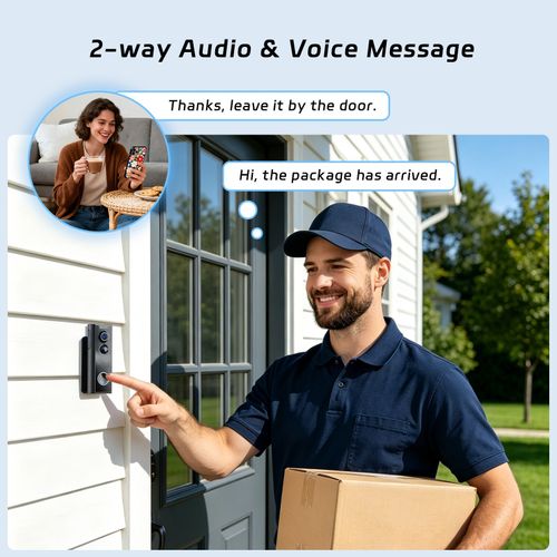 ieGeek 2K Doorbell Camera Wireless No Subscription- Video Doorbell with Chime，UK — image 5