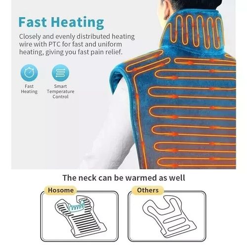 Hosome Electric Heating Pad for Neck Shoulder Back Warmer Pain Muscle Relief NEW — image 3