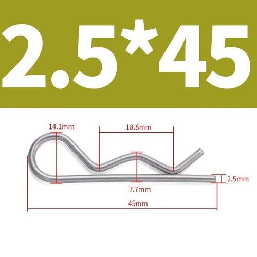 R Clip Stainless Steel 304 A2 Beta Pins 1.0mm 1.2mm 1.5mm 2mm 2.5mm 3mm 4mm-6mm