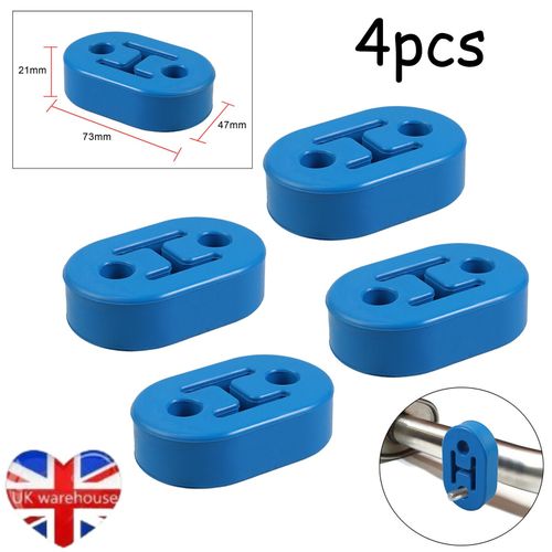 4X UNIVERSAL HEAVY DUTY HANGER RUBBER EXHAUST MOUNTING EXHAUST HANGER HOLE 11MM — image 1