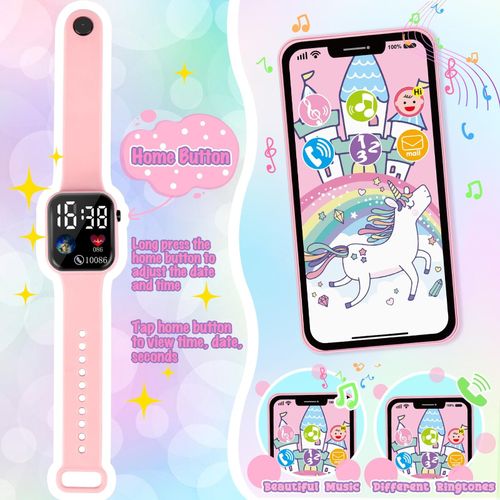 Girls Purse Set Pretend Play Handbag Phone Watch Lipstick Play Money Kids Toy — image 3