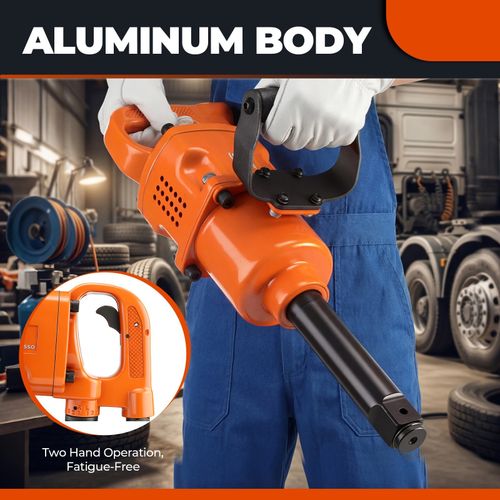 1" Inch 5000Nm Pneumatic Truck Wheel Impact Wrench Inch Air Gun RV Industrial UK — image 2