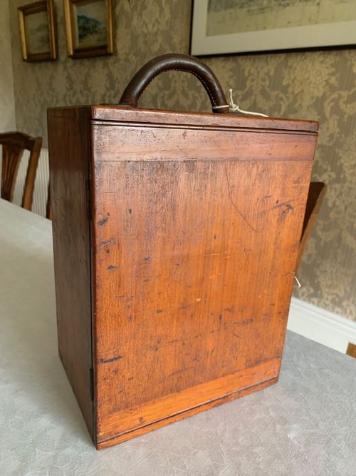 Antique Henry Crouch Histological Brass Microscope - circa 1887, Cased — image 22
