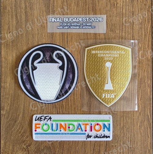 Paris St Germain PSG 2025-2026 Champions League Final Budapest Patch Badge