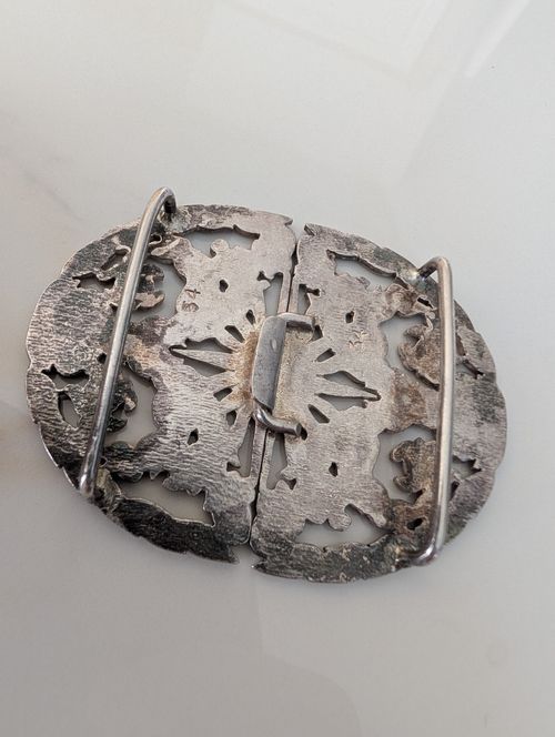 London 1978 Vintage Nurses Buckle Sterling Silver - Hallmarked — image 4