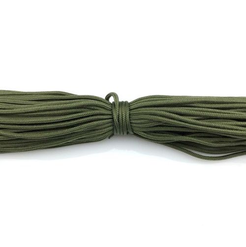 50-100FT Paracord Lanyard 2mm Tent Bivi Camping Guy Rope Parachute Cord Survival