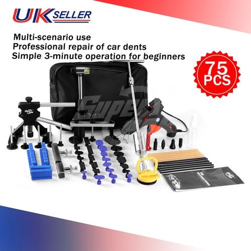 PDR Car Dent Puller Paintless Lifter Repair Removal Hail Tabs Glue Gun Tool Kit