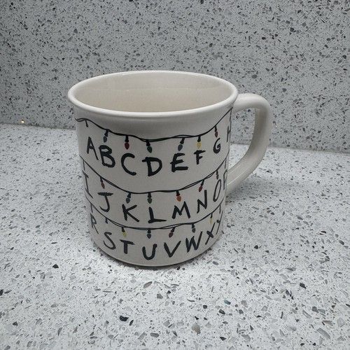 Netflix Stranger Things Alphabet Lights White Mug Sci-Fi/Fantasy