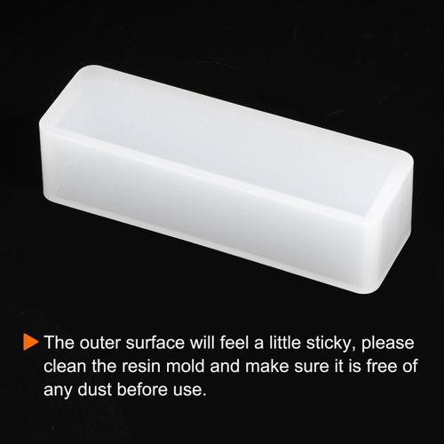 Rectangle Silicone Resin Mold Epoxy Resin Mold 3.5"x1.1" Cube Casting Mold — image 4