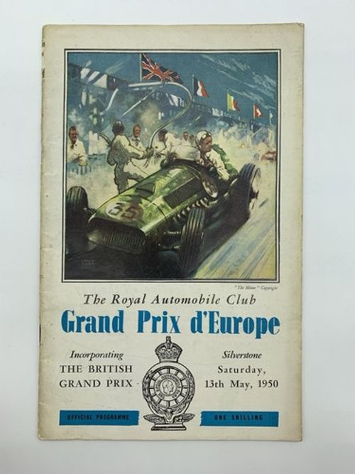 RARE Official Silverstone Formula One 13/5/1950 Programme FIRST EVER F1 RACE