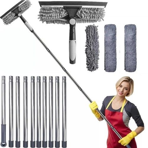 4.5M Telescopic Extendable Window Cleaner Equipment Glass Cleaning Squeegee UK