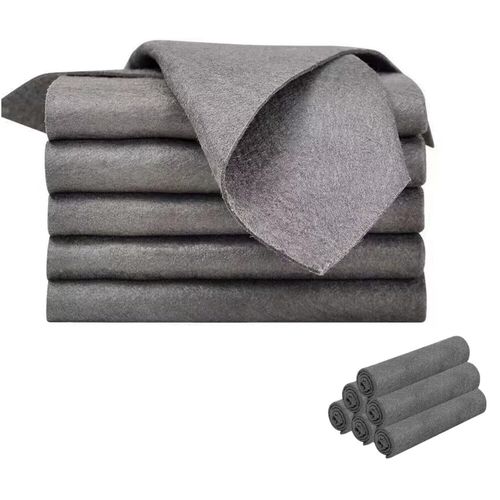 5 Pack Microfiber Cleaning Cloths Lint Free Glass Dish Polishing Rag 30x30cm — image 3