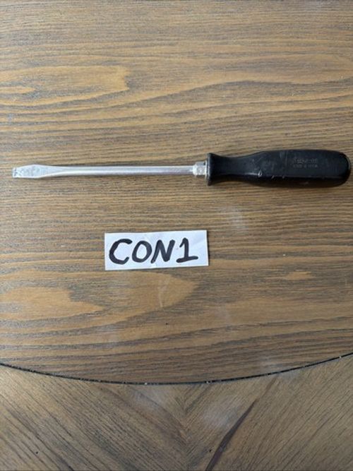 Snap On SSD6 Black Hard Handle Slotted Flat Head Screwdriver Mechanic Tool USA