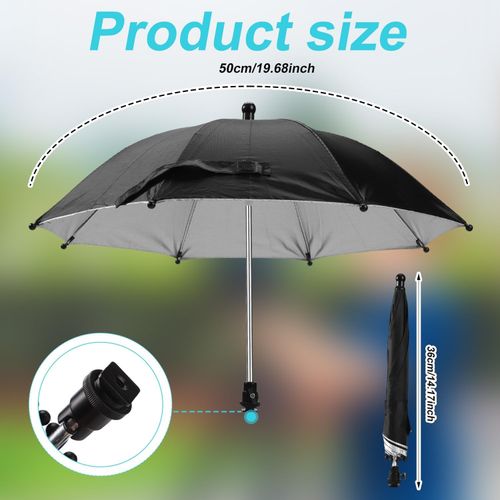 Camera Hot Shoe Umbrella, Waterproof Camera Umbrella DSLR Camera Sunshade Rain C — image 2