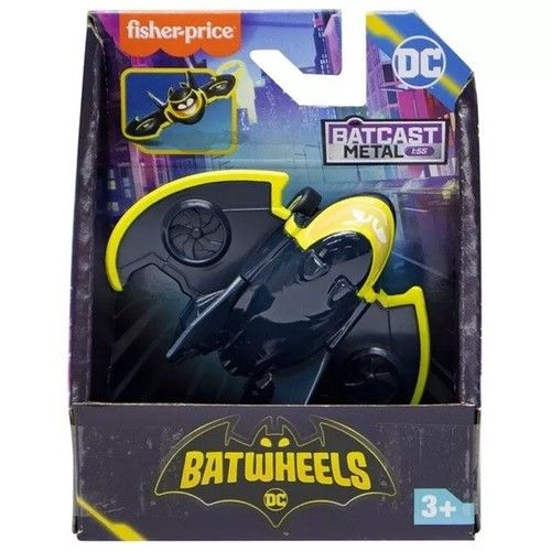 BATWHEELS Batcast Metal 1:55 Scale Die-Cast Vehicle Official Fisher-Price Batman
