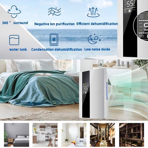2.2L Large Dehumidifier Portable Quiet Home Air Dryer for Mould Moisture Damp — image 14