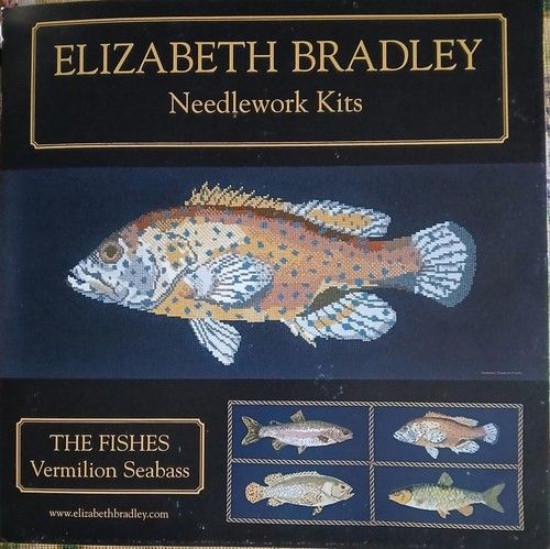 Elizabeth Bradley tapestry chart 28 x 11 inches 'Vermilion Seabass'