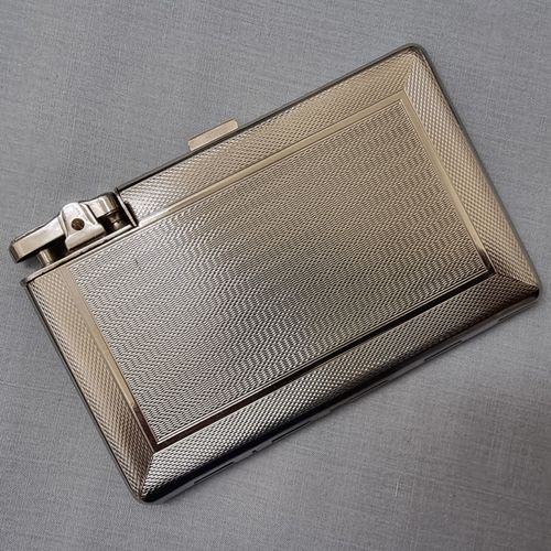 VINTAGE CHROME PLATED COMBINATION MOSDA '500'  LIGHTER AND CIGARETTE  CASE — image 5