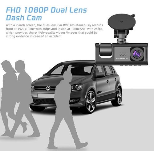Dual Lens 1080P Car Dash Cam Recorder G Sensor DVR Front and Rear Camera Video — image 8