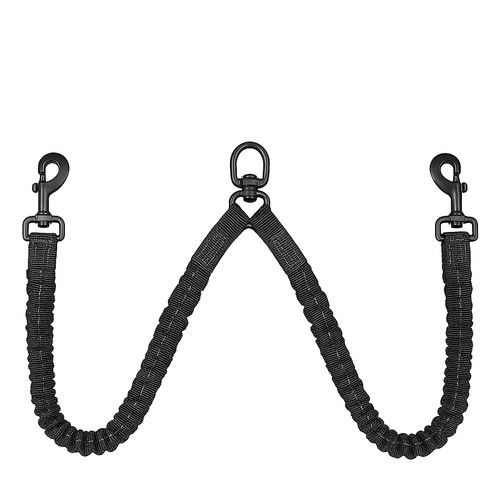 Double Dog Lead Splitter, Dual Lead No Tangle 360° Rotation Dog Leash Coupler