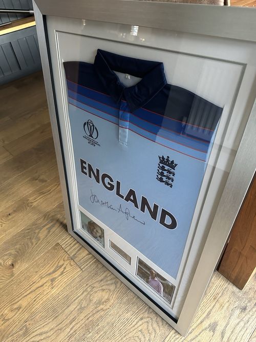 Signed England Cricket Shirt By Jonathan Agnew — image 4