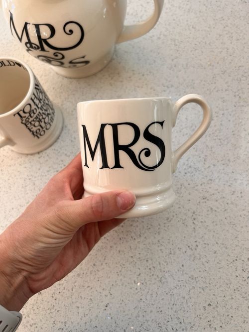 Emma Bridgewater Black Toast Mr & Mrs Wedding Teapot & Mugs Set — image 12