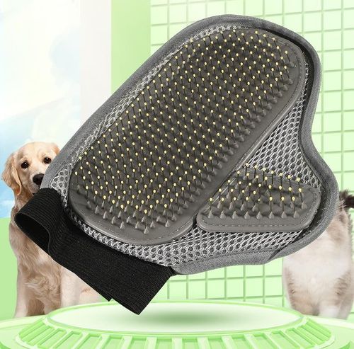 Grooming Glove Deshedding Mitt Pet Bath Gloves Comb Hair Removal Massage Tool — image 3