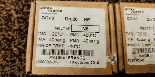 Spirax DCV3-DN20 Spirax Sarco Disk Check Valve PN40