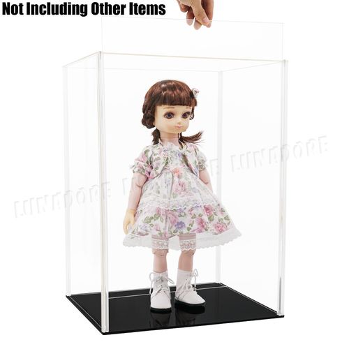 51cm Sliding Door Acrylic Display Case Clear Perspex Box Dustproof Figures Large — image 2