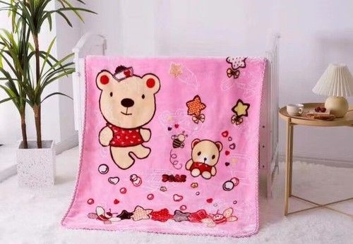 2ply Super Soft Mink Baby Cot Blanket Warm Nice Designs Boys & Girls 100x130CM