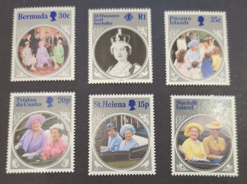 1985 Queen mother NHM stamps
