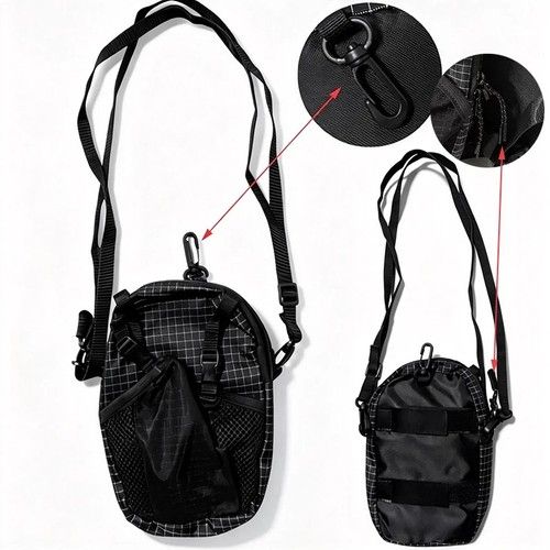 Backpack Shoulder Strap Phone Pouch Water-Resistant Bag for Hiking Camping UK