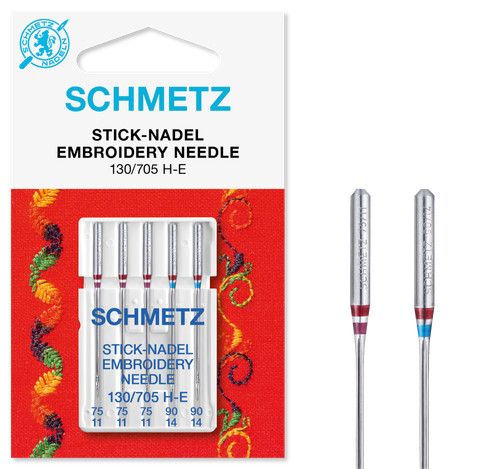 Schmetz Sewing Machine Needles Stretch Denim Twin Jersey Embroidery Universal