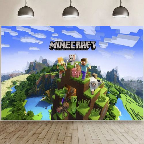 Kids Mine&craft Wallpaper Boys Girl Bedroom Wallpaper Wall Mural Birthday Gift