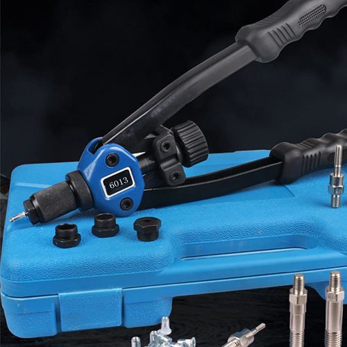 110PCS M3-M12 Professional Rivnut Tool Kit Hand Threaded Riveter Gun Blue Case — image 12