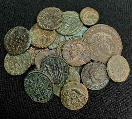 Roman Bronze Coin (Higher Grade/ Fine+) + 100 yr. Old U.S. Penny, Bonus!